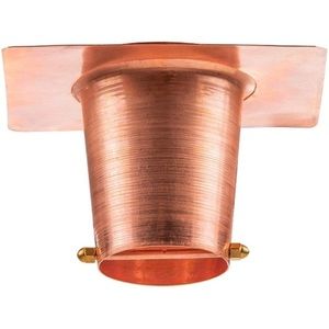 Marrgon Copper Gutter Adapter with Rain Chain Hanger Clip